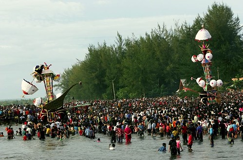 Tabuik_festival in Pariaman, West Sumatra