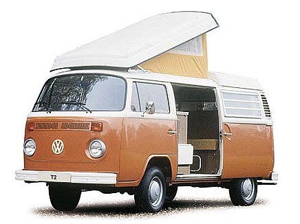 The classic VW T2 campervan