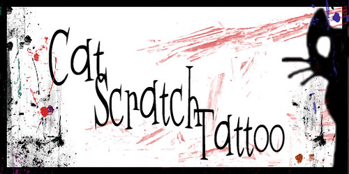 Cat Scratch Tattoo Logo made by Elise Capalini 