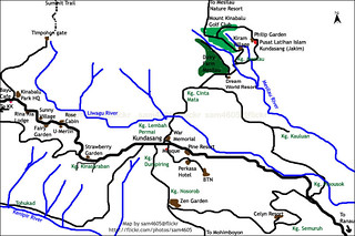 Kundasang Map - Location map - Peta Kundasang