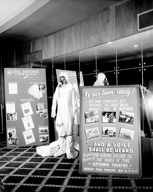1952, Hanford Civil Defense Display at the Uptown Theater