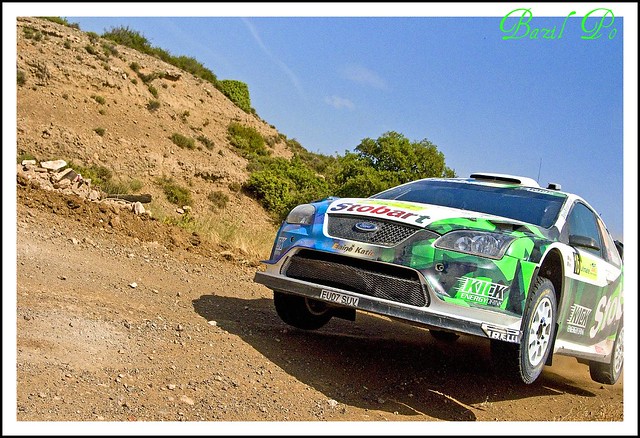 WRC jump WILSON Ford Focus RS WRC 07 GREECE Rally Acropolis Thiva SS