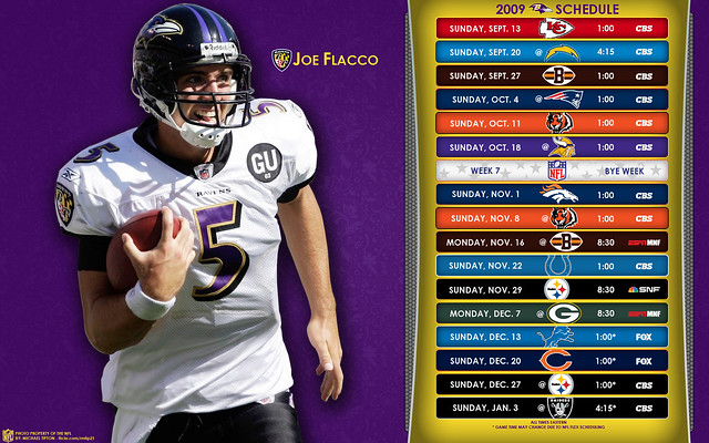 2009 Baltimore Ravens NFL Schedule Wallpaper | Explore RMTip\u2026 | Flickr ...