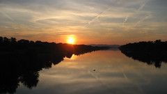 Donau Sonnenuntergang
