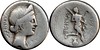 71BC 396/1 #0508-35 L.PLAETORI L.F.Q.SC Juno Moneta Athlete oil jar Denarius