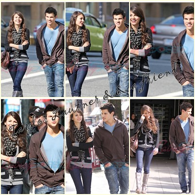 Taylor Lautner and Victoria Justice hanging out 