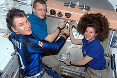 Putting our patch on station. Expedition 27 is done!