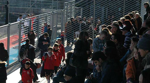 Festa in campo e sulla tribuna del Campo 3 di Torre del Grifo       (Foto di Alfio Lombardo per CalcioCatania.com)