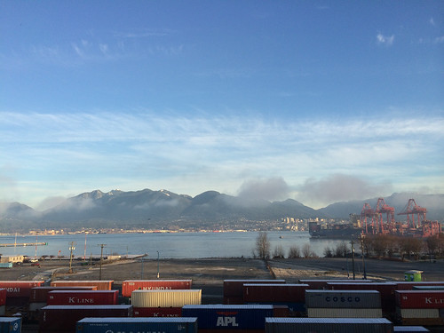 View from our new office in Vancouver - still a bit foggy