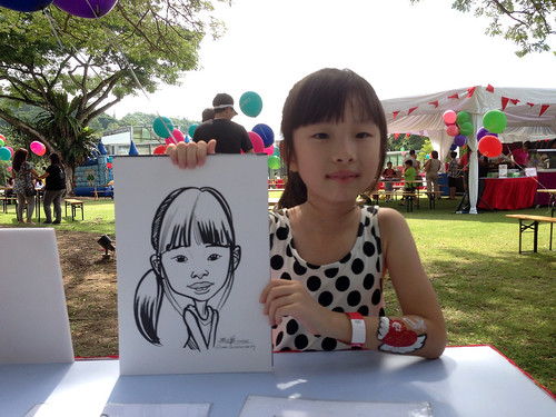 caricature live sketching for Diageo Family Day 2013