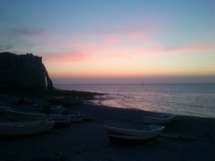 Normandy Holidays Homework #4 - Etretat sunset saying hi to Monet