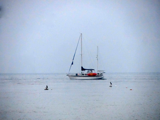 sailboat at anchor