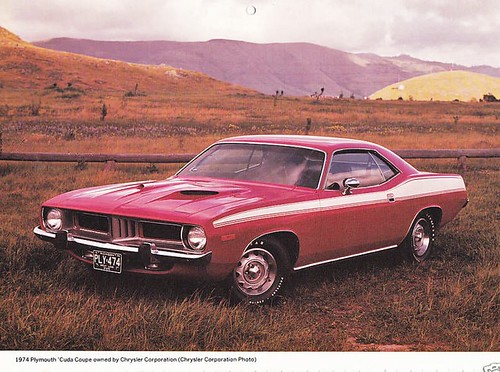 1974 Plymouth Cuda Coupe factory photo by Rickster G