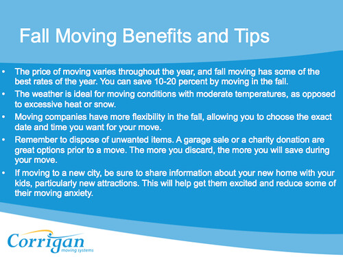 Corrigan Fall Moving Benefits and Tips