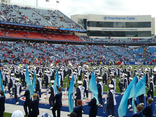 Penn State marching band at Buffalo Bills game