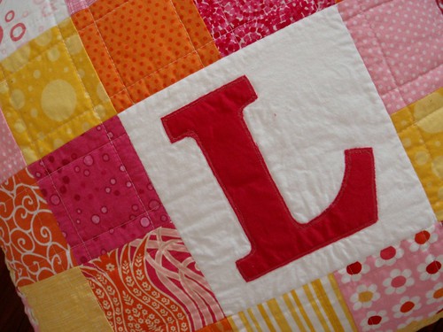 Personalised patchwork cushion #4