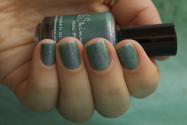 11 KBShimmer Teal Another Tail with 2 coats Eva Mosaic topcoat