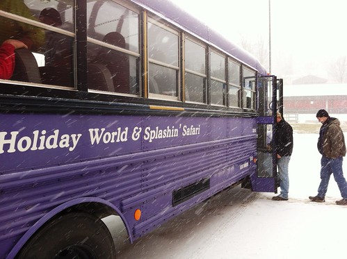 All aboard! Holiday World staff heads out for a great meeting!