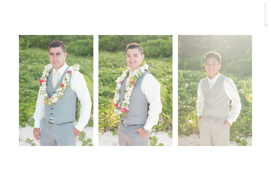 Solo II. groomsmen, vests, island wedding