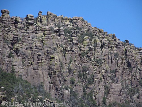 Rock formations across Rhyolite Canyon from the Upper Rhyolite Trail, Chiricahua National Monument, Arizona