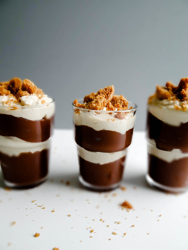pb + chocolate pudding parfaits