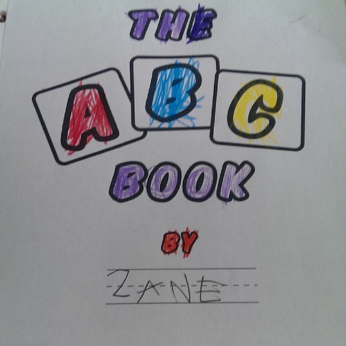 Zane's summer project to practice his writing #zanesABCbook