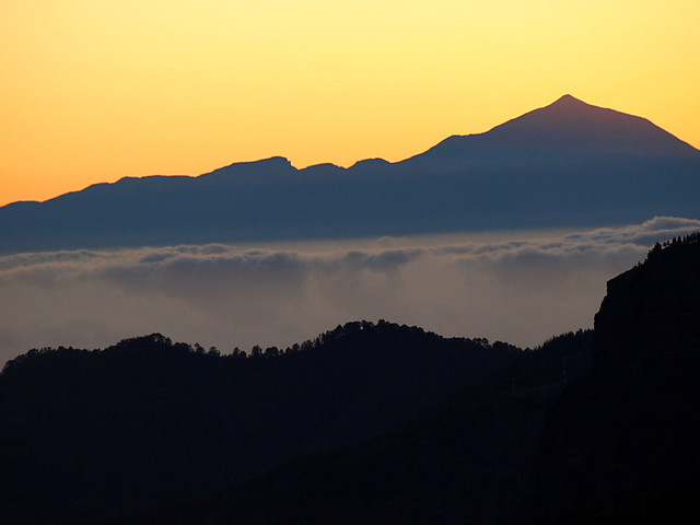 Mount Teide from Gran Canaria