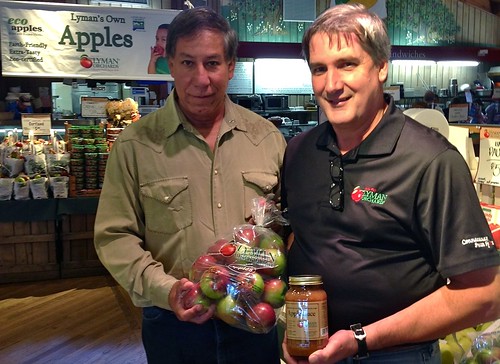 Under Secretary Edward Avalos and John Lyman III, owner of Lyman Orchards, tour the orchard’s Apple Barrel Market in Middlefield, CT.  A Farm Bill is crucial to the long-term stability of family-owned farms and orchards.