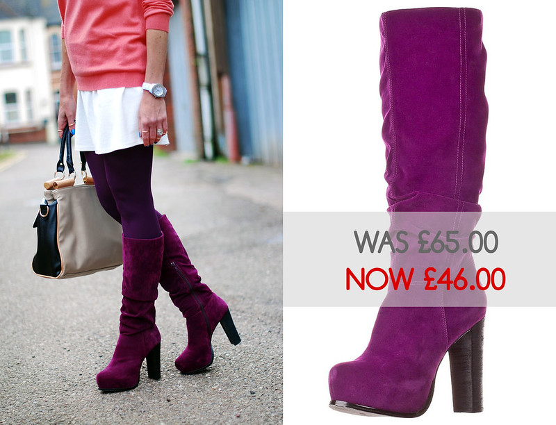 Even & Odd purple boots - sale