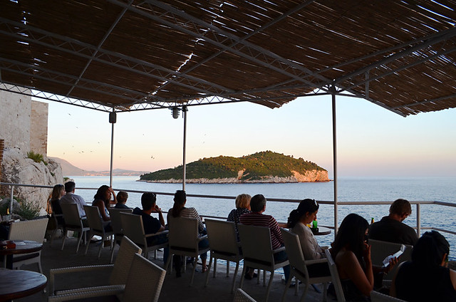 Waiting for Sunset, Café Buza, Dubrovnik, Croatia
