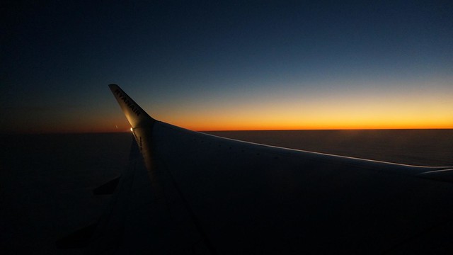 Twilight Sunrise Airplane