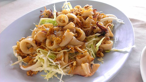 Koh Samui Fried squid with Garlic & pepper - My Friend Restaurant