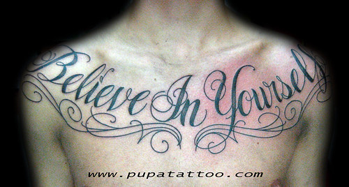 Tatuaje Letras Pupa Tattoo Granada by Marzia PUPA Tattoo