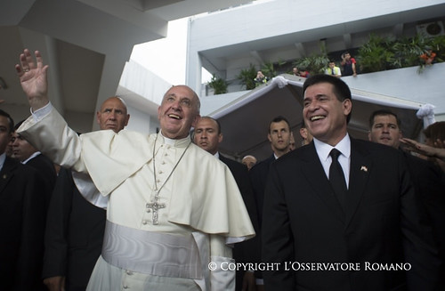 10-07-2015 Llegada del Papa Francisco a Paraguay/Pope Francis arrives in Paraguay