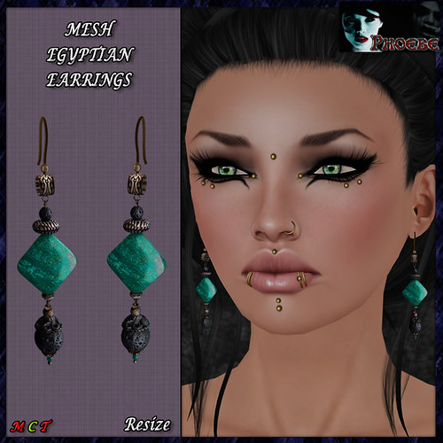 [PROMO!] *P* Egyptian Jade MESH Earrings