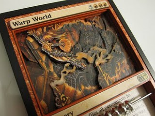 Warp World 3D Altered MTG Card Art from Magic the Gathering 3D magic cards