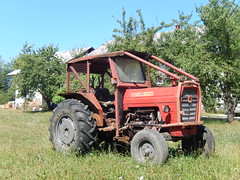 Old trucks and tractors already in  use during the times of Yugoslavija
