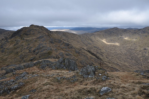 Bealach an Sgriodain and the ridge round to Meall nan Creag Leac