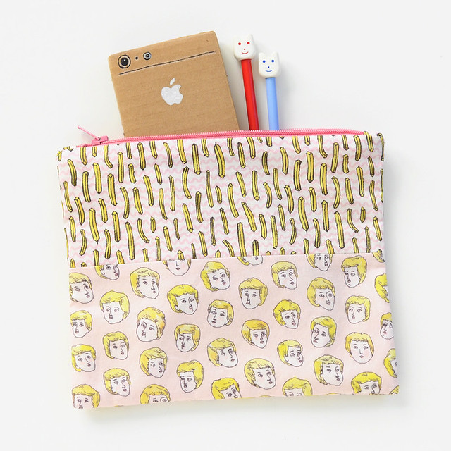 new zip pouches from original fabric designs