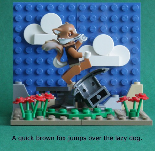 A quick brown fox jumps over the lazy dog.