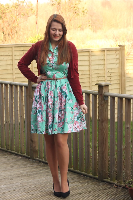 outfit of the day, floral dress