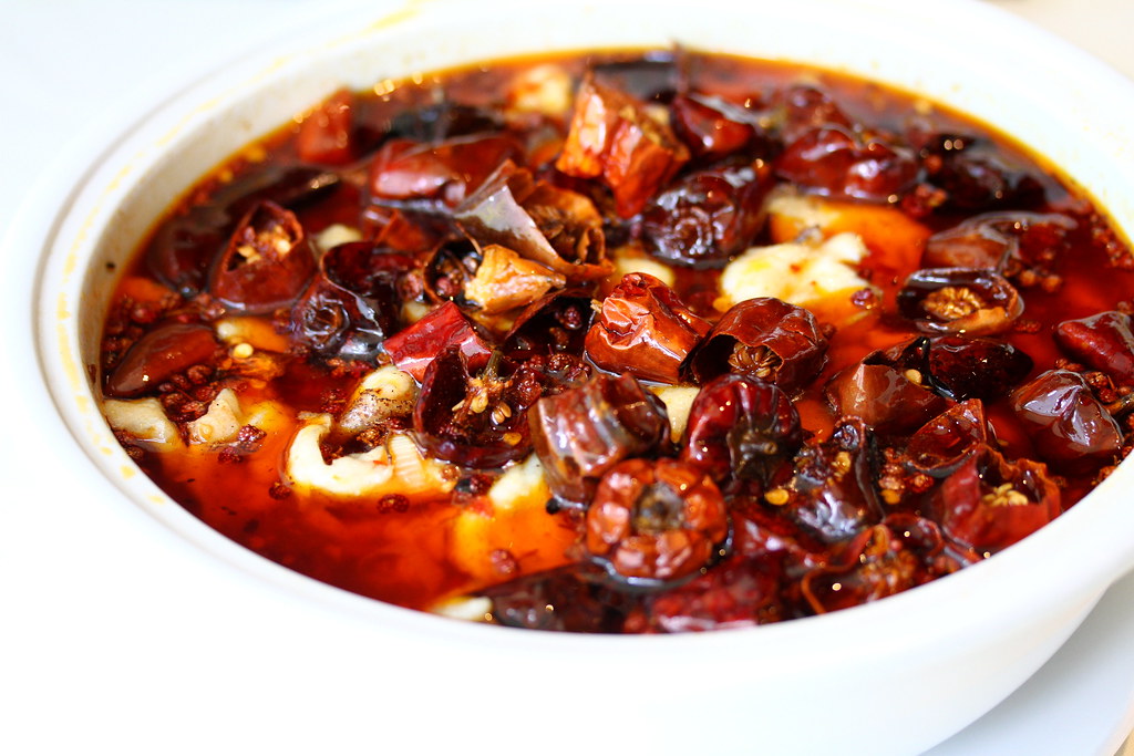 Silk Road Restaurant: Sliced Fish with Sichuan Spicy Pepper Sauce