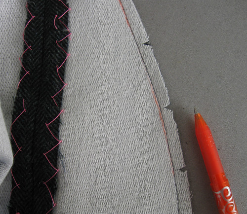 front stitching adjust