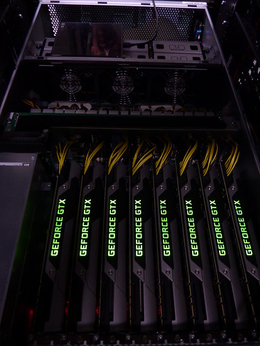 8 GPU Nvidia Titan System Glow