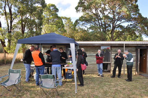 BBQ Underway at the Mount Burnett Observatory Open Day 2014