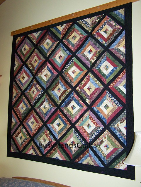 Custom Oversized Lap Strip Quilt in Thimbleberries Sweet Home