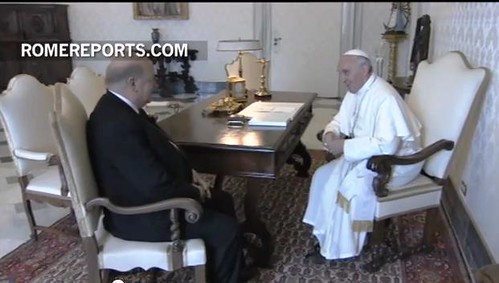 OAS Secretary General was received in private audience by Pope Francis