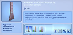Tardisian Well Sonic Shower by Corebital Designs