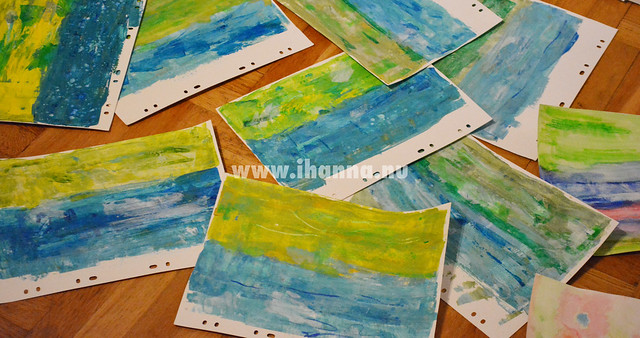 Postcard Backgrounds painted