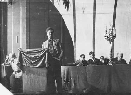 Poet and activist Claude McKay addresses the Comintern in 1922 in Moscow. He was invited to Moscow in an effort to expand their work on the "Negro Question.' by Pan-African News Wire File Photos